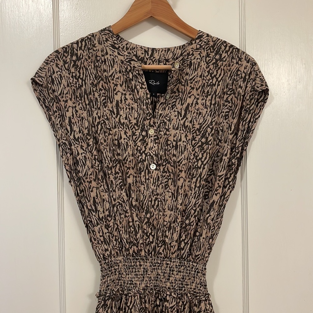 Rails NWT Angelina Dress | Small | Tan Abstract - Picture 14 of 17